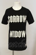Moonage Devilment / SORROW WIDOW Big Tシャツ 44 ブラック O-25-01-17-016-Mo-ts-YM-ZT120