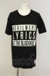 画像1: Moonage Devilment / LYRICS Big Tシャツ 44 ブラック O-25-01-17-017-Mo-ts-YM-ZT088 (1)