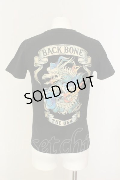画像1: BACK BONE / ドラゴンプリントTシャツ S ブラック O-25-01-17-018-BA-ts-YM-ZT120 (1)