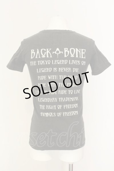 画像2: BACK BONE / THE BASIS プリントTシャツ S ブラック（ピグメント） O-25-01-17-019-BA-ts-YM-ZT490 (2)