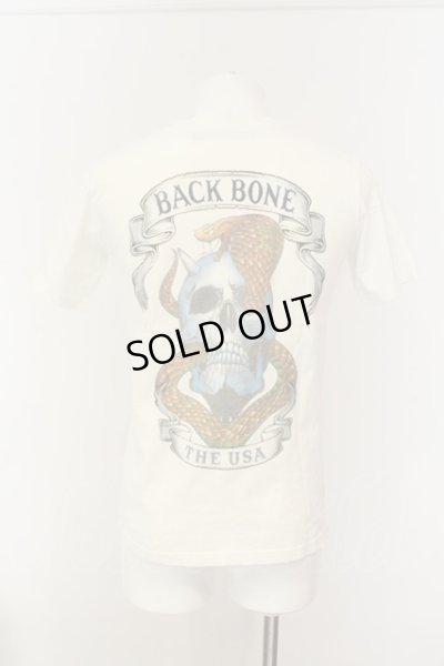 画像1: BACK BONE / スネークプリントTシャツ S ホワイト O-25-01-17-020-BA-ts-YM-ZT120