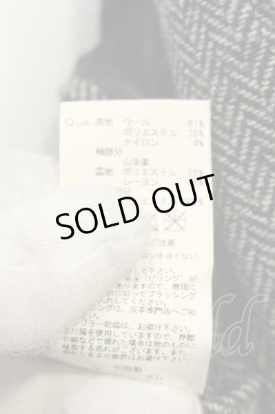 画像5: FUGA / AttackingThird レザー切り替えチェスターコート 44 ブラックｘグレー O-25-01-17-025-FU-ou-YM-ZT-M104 (5)