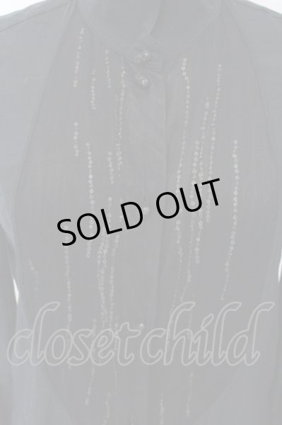 画像3: IFSIXWASNINE / TXS-1/DX スパンコールデコルテシャツ 0(レディース) ブラック O-25-01-24-017-IF-sh-YM-ZT301 (3)