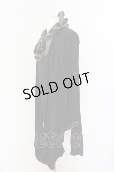 画像5: CIVARIZE / フーデッドツイストドレープカットソー 46 ブラック O-25-01-24-018-CI-to-YM-ZT301 (5)