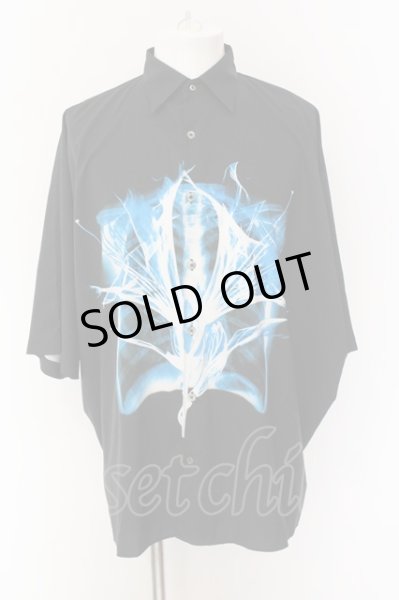 画像1: CIVARIZE / ショックプリントドルマンシャツ F ブラック O-25-01-24-020-CI-sh-YM-ZT301 (1)