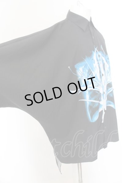 画像2: CIVARIZE / ショックプリントドルマンシャツ F ブラック O-25-01-24-020-CI-sh-YM-ZT301 (2)