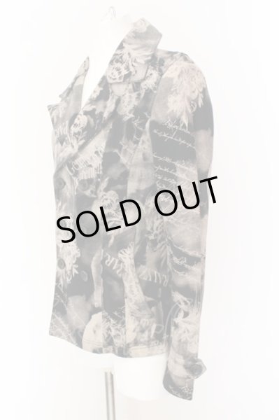 画像3: CIVARIZE / 総柄ポンチダブルジャケット 44 ブラックｘピンクベージュ系 O-25-01-24-021-CI-ja-YM-ZT239 (3)