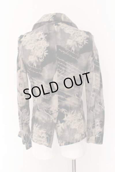 画像5: CIVARIZE / 総柄ポンチダブルジャケット 44 ブラックｘピンクベージュ系 O-25-01-24-021-CI-ja-YM-ZT239 (5)