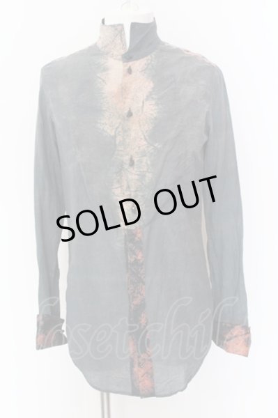 画像1: IFSIXWASNINE / TXS-4/M シャツ【メンズ1】 1 ブルーグレイ系ｘレッド O-25-01-24-022-IF-sh-YM-ZT371 (1)