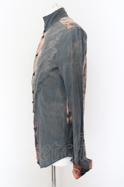 画像3: IFSIXWASNINE / TXS-4/M シャツ【メンズ1】 1 ブルーグレイ系ｘレッド O-25-01-24-022-IF-sh-YM-ZT371 (3)