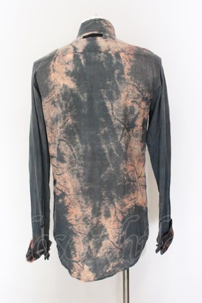 画像4: IFSIXWASNINE / TXS-4/M シャツ【メンズ1】 1 ブルーグレイ系ｘレッド O-25-01-24-022-IF-sh-YM-ZT371 (4)