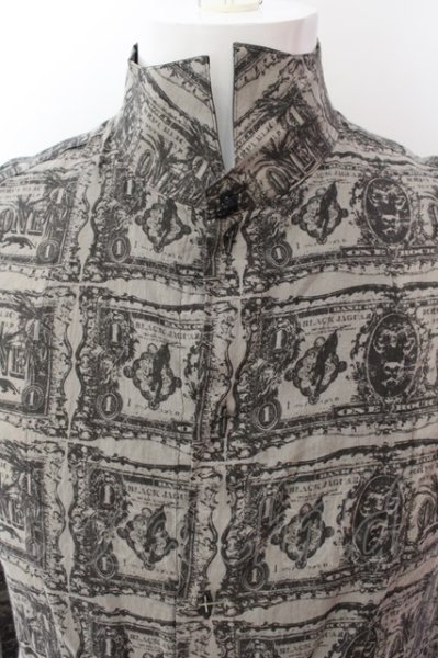 画像2: IFSIXWASNINE / TXS-4/M マネーシャツ【メンズ1】 1 グレー O-25-01-24-023-IF-sh-YM-ZT370 (2)