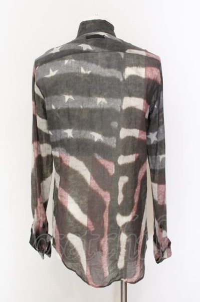 画像4: IFSIXWASNINE / TXS-4/M 星条旗シャツ【メンズ1】 1 レッドｘブラック O-25-01-24-024-IF-sh-YM-ZT371 (4)