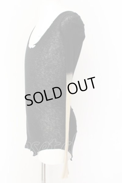 画像3: IFSIXWASNINE / WIRED/LSV　グラデーションカットソー 0（レディース） ブラックｘアイボリー O-25-01-24-025-IF-to-YM-ZT301 (3)