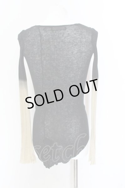 画像5: IFSIXWASNINE / WIRED/LSV　グラデーションカットソー 0（レディース） ブラックｘアイボリー O-25-01-24-025-IF-to-YM-ZT301 (5)