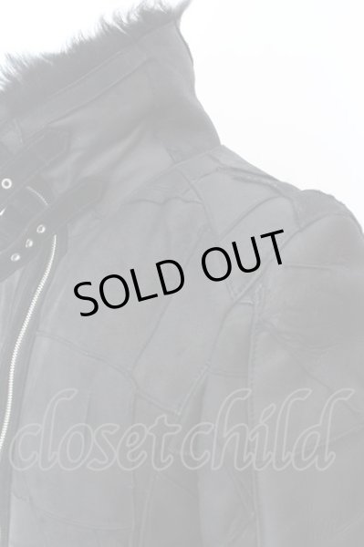 画像3: TORNADO MART / トスカーナムートンスタンドネックシングルライダース M ブラック O-25-01-24-003-TO-ou-YM-OS (3)