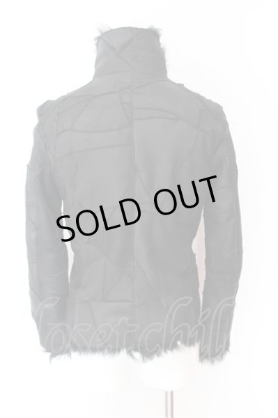 画像4: TORNADO MART / トスカーナムートンスタンドネックシングルライダース M ブラック O-25-01-24-003-TO-ou-YM-OS (4)