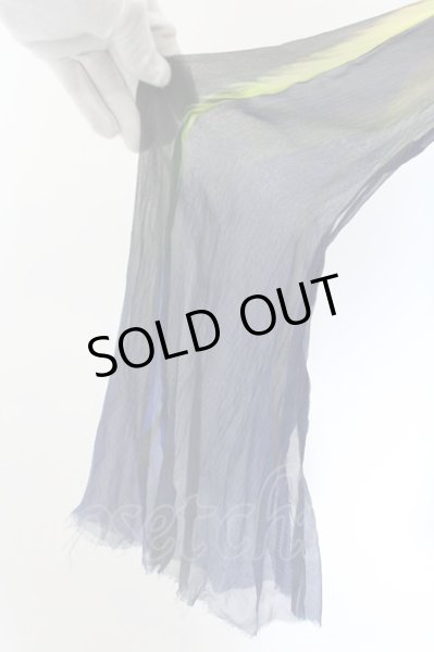 画像5: IFSIXWASNINE / TXS-4/BEBE ラッパ袖シャツ 0（レディース） イエローｘブルー O-25-01-24-027-IF-sh-YM-ZT239 (5)