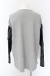 画像3: NO ID. BLACK / シンセティックレザー切り替えBIGプルオーバー ONE グレーｘブラック O-25-01-24-036-NO-to-YM-ZT-ML015 (3)