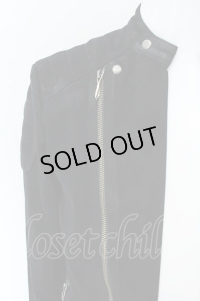 画像3: 14th Addiction / ROYALFLASH別注 SUEDE W RIDERS ジャケット 1 ブラック O-25-01-24-012-14-ja-YM-ZT370 (3)