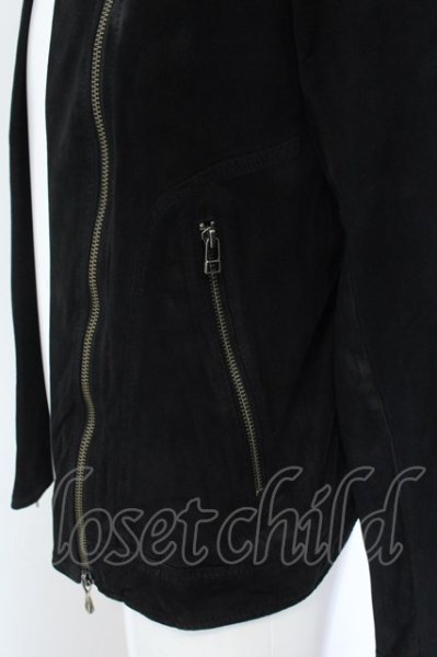 画像5: 14th Addiction / ROYALFLASH別注 SUEDE W RIDERS ジャケット 1 ブラック O-25-01-24-012-14-ja-YM-ZT370 (5)