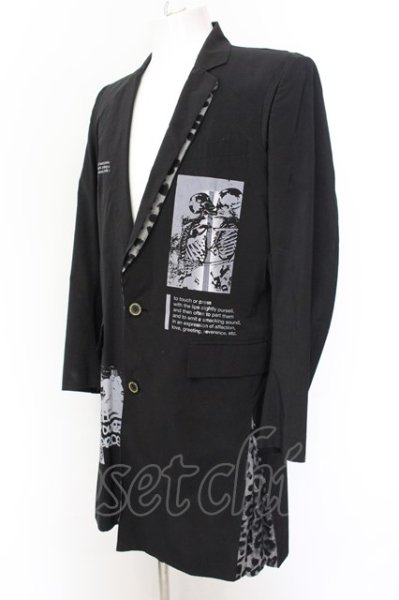 画像3: BLACK HONEY CHILI COOKI / プリントロングジャケット 3 ブラック O-25-01-24-014-BH-ja-YM-ZT260 (3)