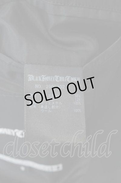 画像10: BLACK HONEY CHILI COOKI / プリントロングジャケット 3 ブラック O-25-01-24-014-BH-ja-YM-ZT260 (10)