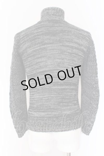 画像2: FUGA / ケーブル編みスタンドネックニットカーディガン 44 ミックス O-25-01-30-007-FU-to-YM-ZT429 (2)