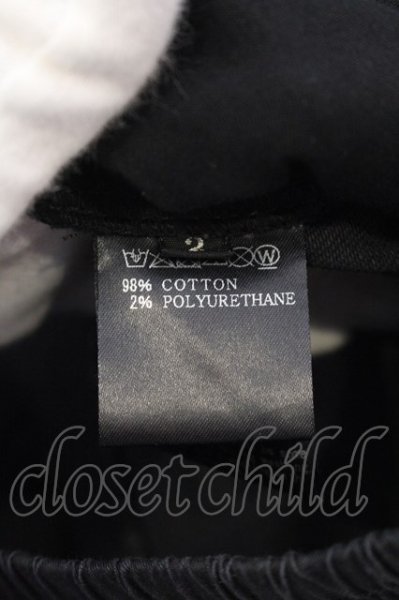 画像3: A.F ARTEFACT / Denim Sarouel Skinny Long パンツ 2 ブラック O-25-01-30-008-A.-pa-YM-ZT195 (3)