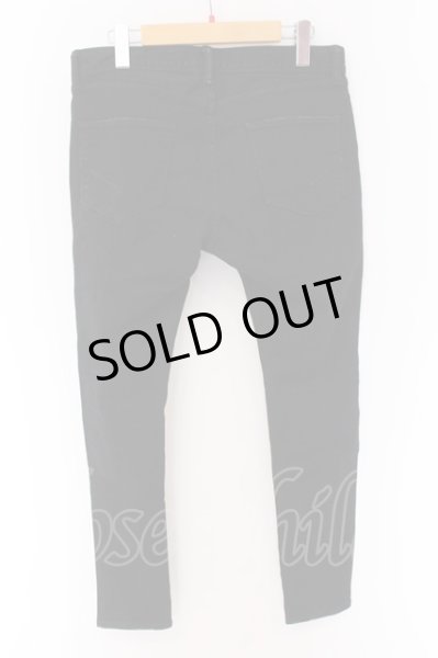 画像3: GOSTAR DE FUGA / 膝クラッシュ加工ストレッチスキニーデニムパンツ 44 ブラック O-25-01-30-009-GO-pa-YM-ZT100 (3)