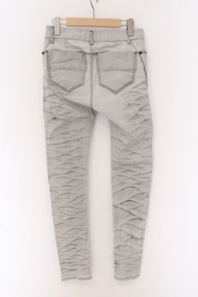 画像2: JOHNNY WOLF / FOREST GATE-KUMADORI(フォレストゲート-クマト)シャドウストレッチパンツ 1 グレー O-25-01-30-013-JO-pa-YM-ZT100 (2)