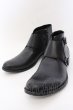 画像1: BUFFALO BOBS / FRATE(フラテ)カウレザーモンクショートブーツ 41（26cm〜26.5cm） ブラック O-25-01-30-020-BU-sho-YM-ZT-S006 (1)