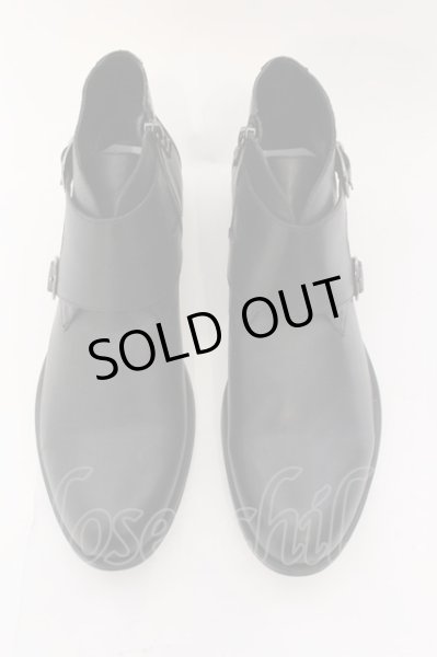 画像3: BUFFALO BOBS / FRATE(フラテ)カウレザーモンクショートブーツ 41（26cm〜26.5cm） ブラック O-25-01-30-020-BU-sho-YM-ZT-S006 (3)