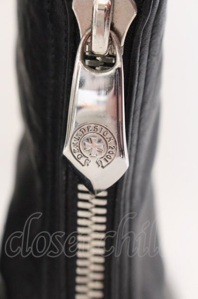 画像5: DEAL DESIGN / ロゴ型押しブーツ 26cm ブラック O-25-02-01-004-DE-sho-YM-ZT-S007 (5)