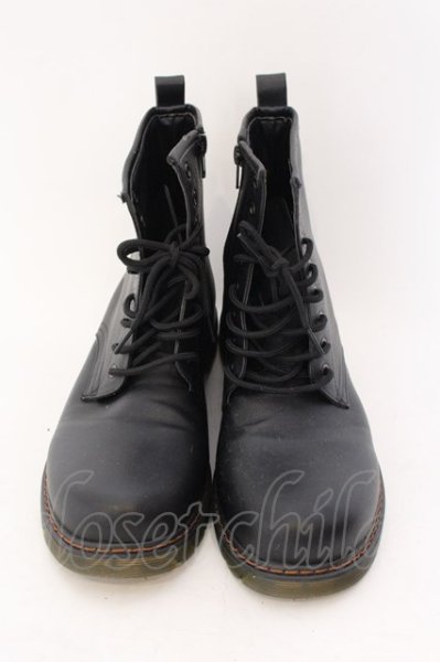 画像2: LOVEHUNTER / 8ホールブーツ 41 ブラック O-25-02-01-005-LO-sho-YM-ZT-S007 (2)
