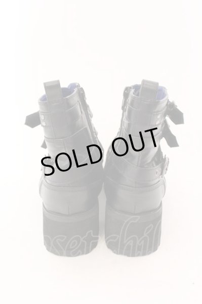 画像4: yosuke / 原宿店×YOSUKE公式SHOP限定コラボ　ベルテッドブーツ 25.5 ブラック O-25-02-01-007-yo-sho-YM-ZT7000 (4)