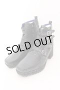 yosuke / 原宿店×YOSUKE公式SHOP限定コラボ　ベルテッドブーツ 25.5 ブラック O-25-02-01-008-yo-sho-YM-OS