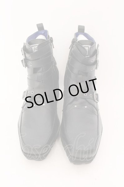 画像2: yosuke / 原宿店×YOSUKE公式SHOP限定コラボ　ベルテッドブーツ 25.5 ブラック O-25-02-01-008-yo-sho-YM-OS (2)