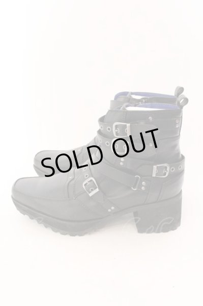 画像3: yosuke / 原宿店×YOSUKE公式SHOP限定コラボ　ベルテッドブーツ 25.5 ブラック O-25-02-01-008-yo-sho-YM-OS (3)