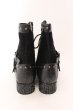 画像4: LOVEHUNTER / チェーン付きレースアップサイドジップブーツ 41(約26cm) ブラック O-25-02-01-010-LO-sho-YM-OS (4)
