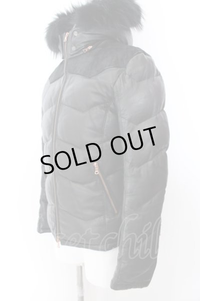 画像2: TORNADO MART / リアルファー付き切り替えレザーダウン M ブラック O-25-02-12-002-TO-ou-YM-ZT-ML038 (2)