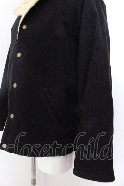 画像2: MR.OLIVE / T-C CORDUROY × BOA -DOT BOTTON SHORT RANCH コート  ブラックｘベージュ O-25-02-12-018-MR-ja-YM-ZT-M107 (2)