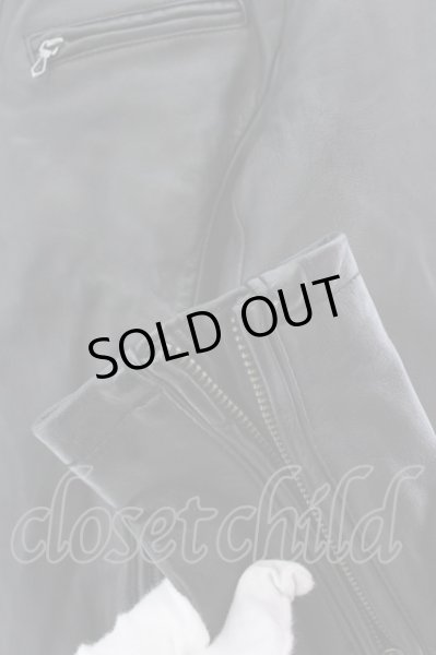 画像2: GOSTAR DE FUGA / HardIt ラムレザーシングルライダース 46 ブラック O-25-02-12-019-GO-ja-YM-ZT-ML021 (2)