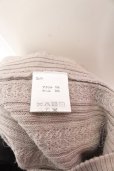 画像5: GLIMCLAP / Asymmetry pattern collar-less sweater カーディガン L ベージュ O-25-02-12-022-CL-to-YM-ZT020 (5)