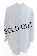 GLIMCLAP / Patchwork design & gimmick processing denim シャツ S インディゴ O-25-02-12-023-CL-sh-YM-ZT177