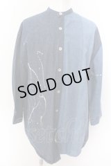 GLIMCLAP / Patchwork design & gimmick processing denim シャツ S インディゴ O-25-02-12-023-CL-sh-YM-ZT177