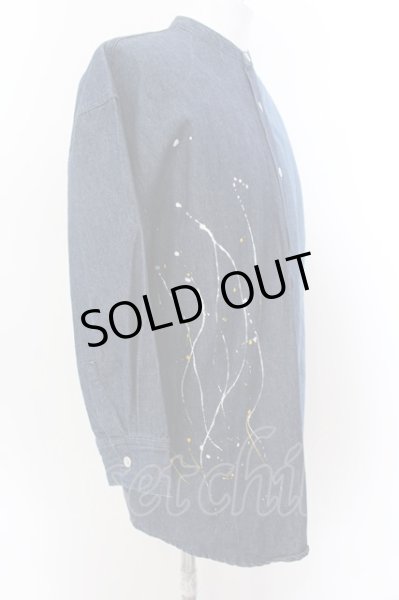 画像4: GLIMCLAP / Patchwork design & gimmick processing denim シャツ S インディゴ O-25-02-12-023-CL-sh-YM-ZT177 (4)