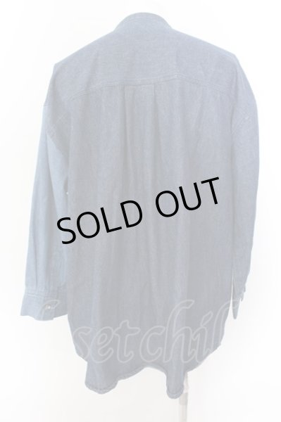 画像5: GLIMCLAP / Patchwork design & gimmick processing denim シャツ S インディゴ O-25-02-12-023-CL-sh-YM-ZT177 (5)