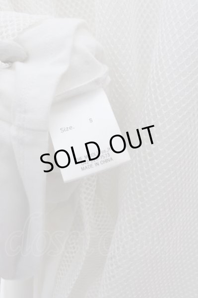 画像5: GLIMCLAP / Mesh layyard big カットソー S ホワイト O-25-02-12-024-CL-to-YM-ZT177 (5)