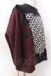 画像4: GLIMCLAP / Back side brushed sweat material bias cutting design プルオーバー L ワインｘネイビー O-25-02-12-027-CL-to-YM-ZT177 (4)